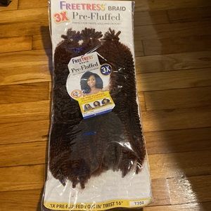 Freetress braid fluffy hair